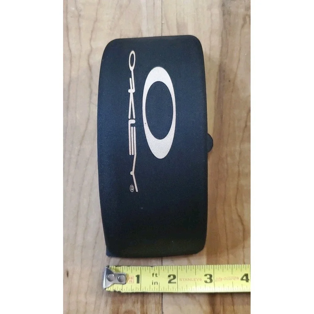 Vintage 90s‎ Oakley Hard Shell Sunglasses Case Soft Top Snap Closure Black